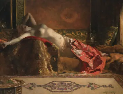 Liegende Odaliske von Jean-Joseph-Benjamin Constant