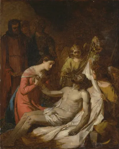 Study Of The Lamentation On The Dead Christ av Benjamin West