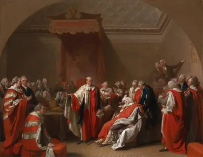 The Death of Chatham av Benjamin West