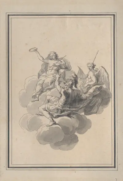 Vignette from the Galerie des Glaces, Versailles – Nr. 1 von Bernard Picart