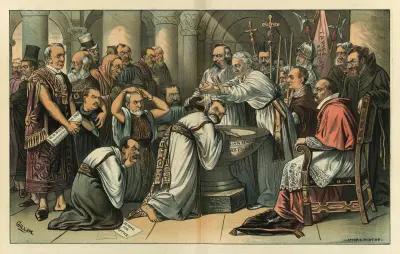 Compulsory baptism von Bernhard Gillam
