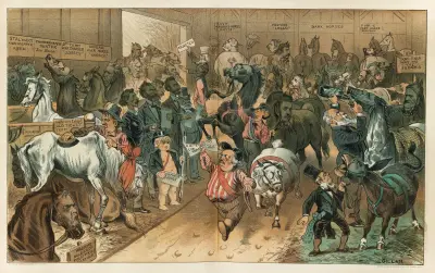 ‘Puck’ is not going to be left – he has a horse-show of his own von Bernhard Gillam