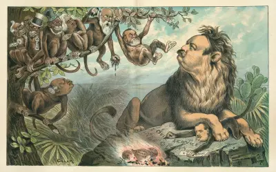 Why they dislike him — he will not prove himself a cat’s-paw in the enterprise von Bernhard Gillam