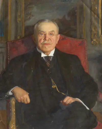 Porträtt av fabrikören M. C. Håkansson av Bernhard Österman