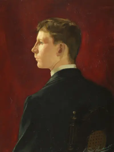 Självporträtt, 1890 av Bernhard Österman