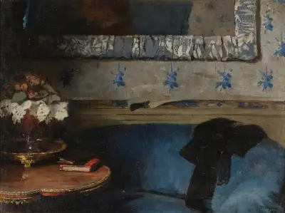 Paris Interior with Still Life av Bertha Wegmann