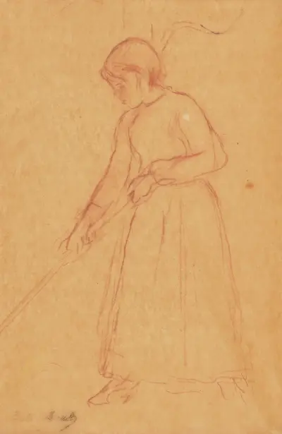 La Faneuse av Berthe Morisot