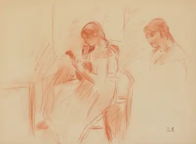 La Mandoline av Berthe Morisot