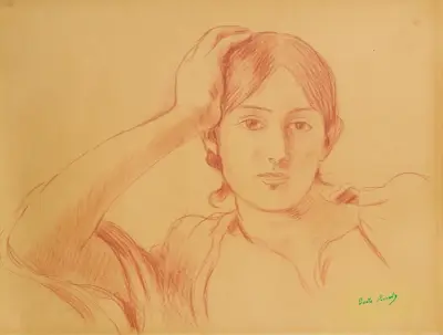 Portrait de Jeanne Pontillon av Berthe Morisot