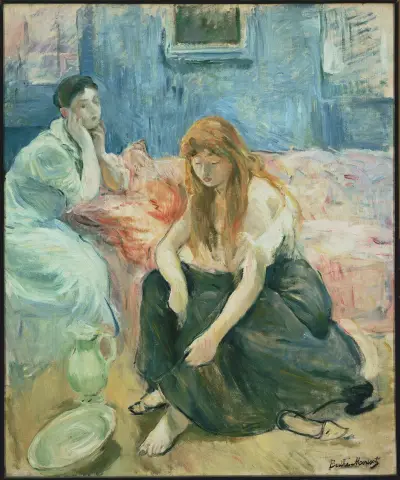 Two Girls av Berthe Morisot