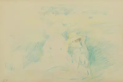 Two women av Berthe Morisot