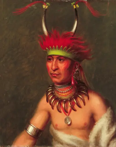 Monchousia (White Plume), Kansa av Charles Bird King