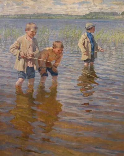 Mid-Day Fishing av Nikolai Bogdanov-Belsky