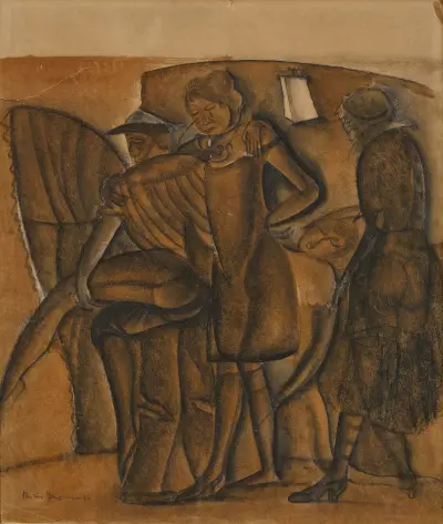 Illustration for ‘Boui boui au bord de la mer’ av Boris Grigoriev