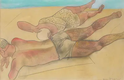 On The Beach av Boris Grigoriev