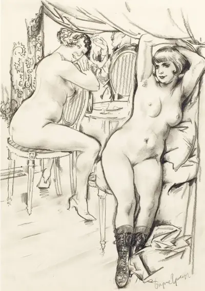 Prostitutes av Boris Grigoriev