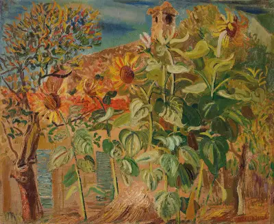 Sunflowers av Boris Grigoriev