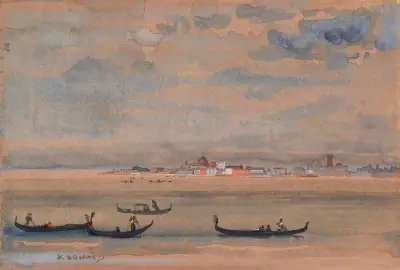 Gondolas av Arthur Bowen Davies
