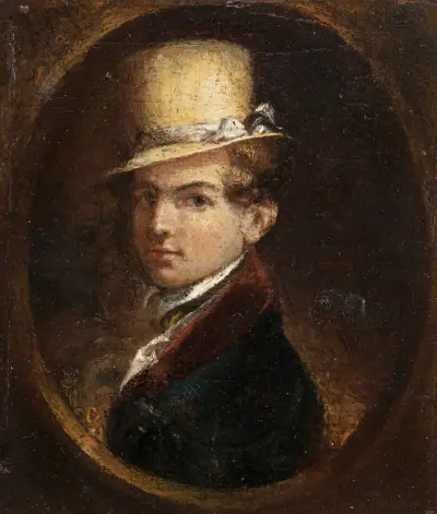Portrait of a Man in a Top Hat, Samuel Finley Breese Morse