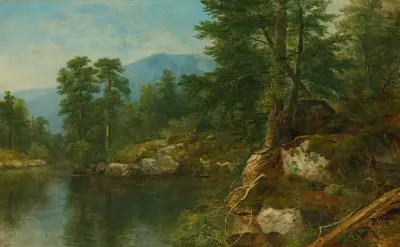 Woods By A River av Asher Brown Durand