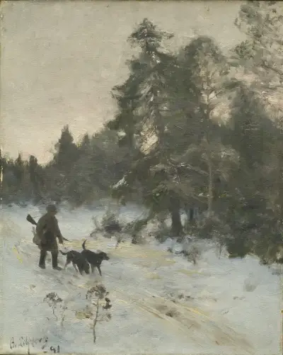 Jägaren av Bruno Liljefors