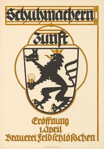 Schumachernzunft – Eröffnung Brauerei Feldschlösschen av Burkhard Mangold