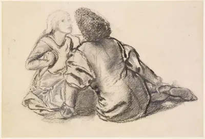 An Idyll – Study av Sir Edward Coley Burne-Jones