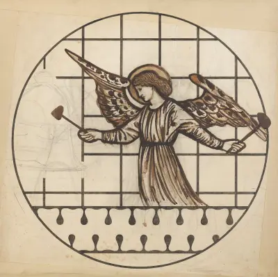 Angel Playing on Bells – nr 5 av Sir Edward Coley Burne-Jones