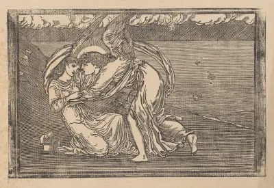 Cupid coming to Psyche’s aid av Sir Edward Coley Burne-Jones