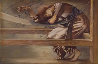 Seria Śpiąca Królewna – Studium do „Ogrodu” – nr 1, Sir Edward Coley Burne-Jones