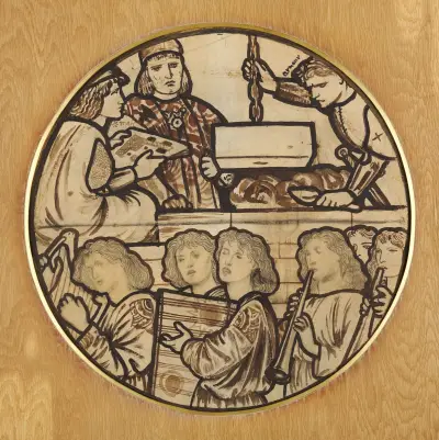 The Building of the Temple av Sir Edward Coley Burne-Jones
