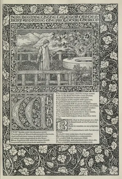 The works of Geoffrey Chaucer Pl.02 av Sir Edward Coley Burne-Jones