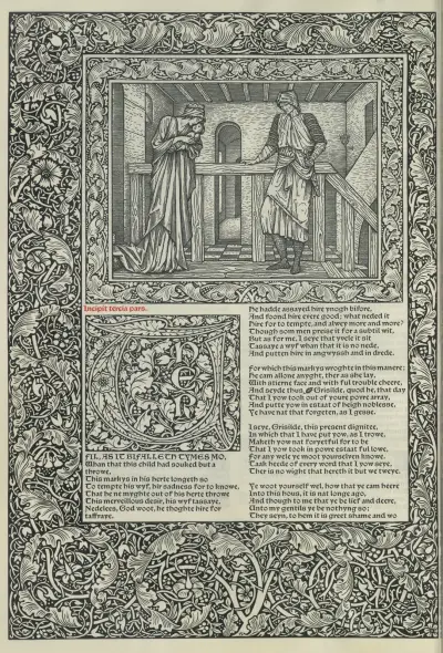 The works of Geoffrey Chaucer Pl.17 av Sir Edward Coley Burne-Jones