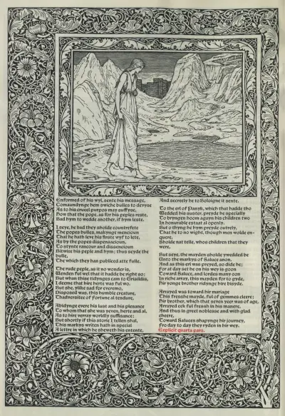 The works of Geoffrey Chaucer Pl.19 av Sir Edward Coley Burne-Jones