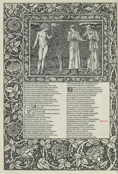 Geoffrey Chaucers verk, plansch 45 av Sir Edward Coley Burne-Jones
