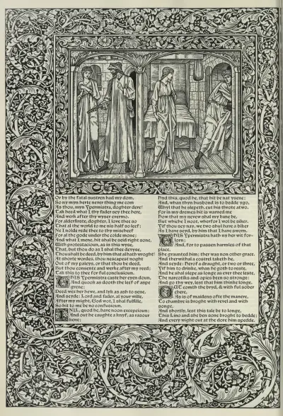 Geoffrey Chaucers verk, plansch 70 av Sir Edward Coley Burne-Jones