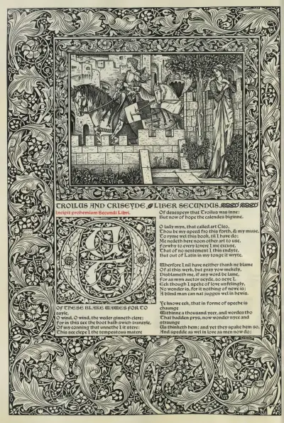 The works of Geoffrey Chaucer Pl.80 av Sir Edward Coley Burne-Jones
