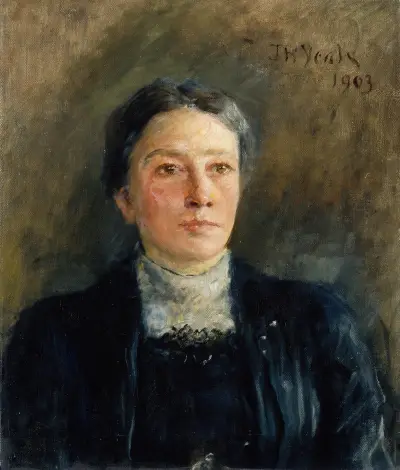 Portrait of Augusta Gregory (1852-1932), Dramatist av John Butler Yeats