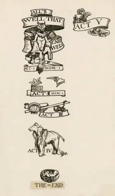 All’s well that ends well; Headings, Byam Shaw