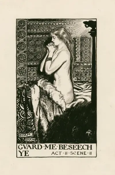 Cymbeline; Guard me beseech ye Act II Scene II, Byam Shaw