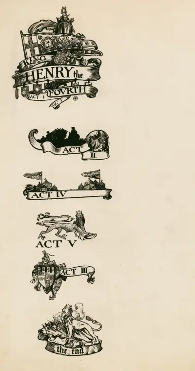 Henry IV, part 1; Headings, Byam Shaw