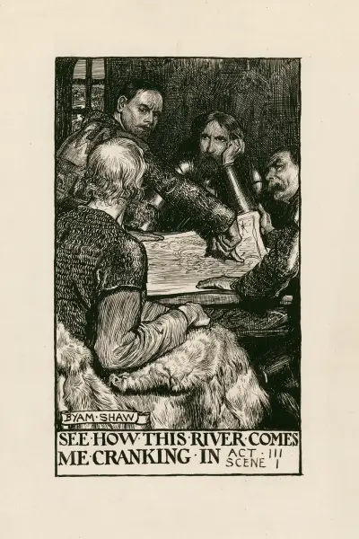 Henry IV, part 1; See how this river comes me cranking in Act III Scene I, Byam Shaw