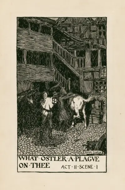 Henry IV, part 1; What ostler a plague on thee Act II Scene I, Byam Shaw