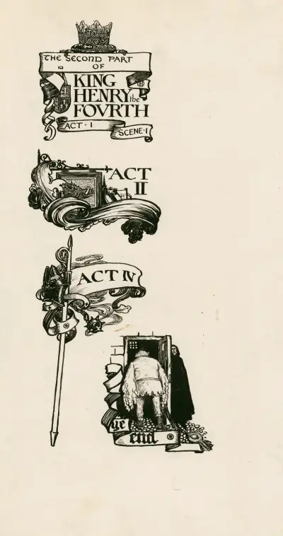Henry IV, part 2; Headings, Byam Shaw