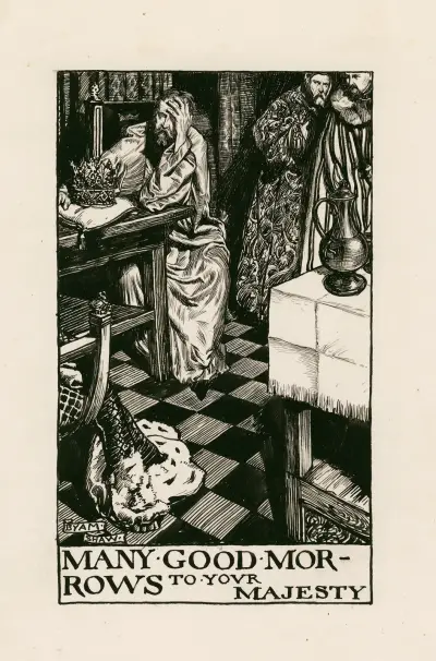 Henry IV, part 2; Many good morrows to your majesty Act III Scene I, Byam Shaw