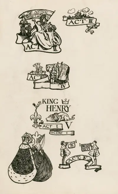 King Henry V; Headings, Byam Shaw