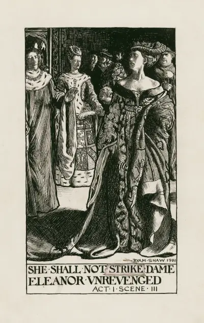 King Henry VI, part 2; She shall not strike Dame Eleanor unrevenged Act I Scene III, Byam Shaw