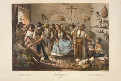 Mexican dresses, 1869 – nr 4 av C. Castro