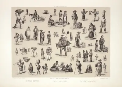 Mexican dresses, 1869 – nr 1 av C. Castro