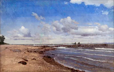 Strand bei Hellebæk von P. C. Skovgaard